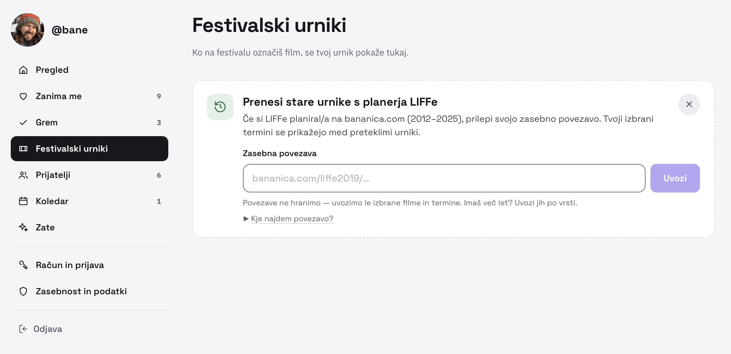 Uvoz starih Liffe koledarjev v Ljive.si